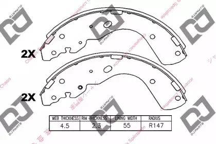 Комплект тормозных колодок DJ PARTS купить